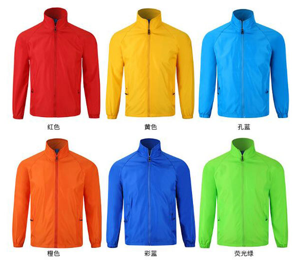 純色定制風(fēng)衣款式與顏色選擇參考圖